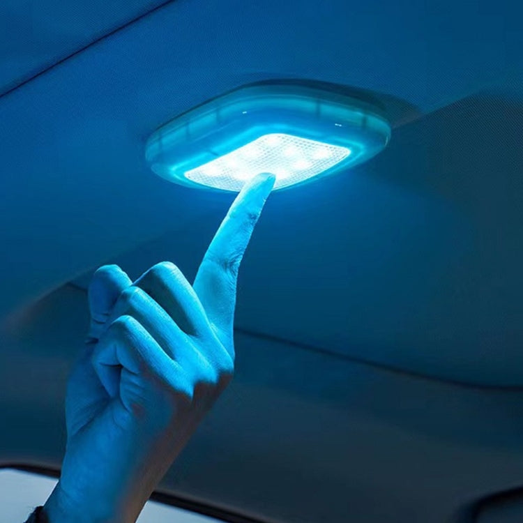 Car USB Charging Strong Magnetic Roof Reading LED Light(Black)