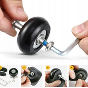 43mm x 18mm Luggage Suitcase Replacement Wheels Low Noise Spinner Wheels