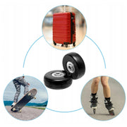 40 x 18mm Luggage Suitcase Replacement Wheels Low Noise Spinner Wheels