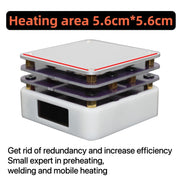 65W Welding Mini Constant Temperature Table LED Light Display, Model: With Clean Sponge