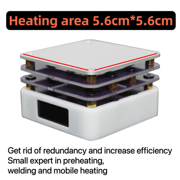 65W Welding Mini Constant Temperature Table LED Light Display, Model: With Clean Sponge