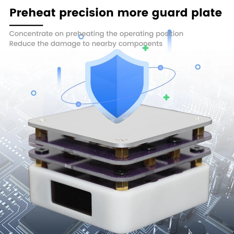 65W Welding Mini Constant Temperature Table LED Light Display, Model: With Stand + Clean Sponge