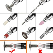 VICOVER Small Adjustable Speed Electrical Grinder Set Jade Carving Pen Polishing Tool EU Plug, Model: 78pcs Parts