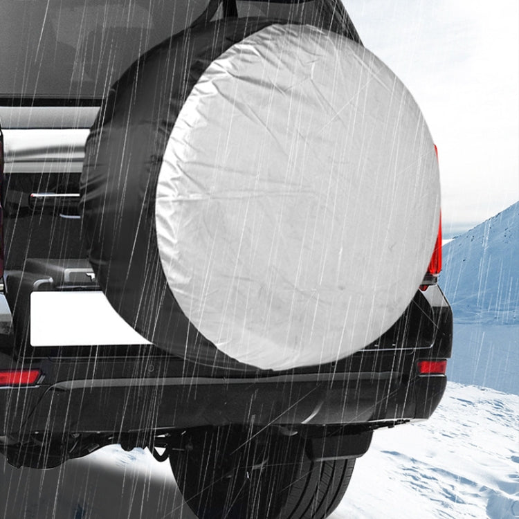 4pcs 65x37cm 210D Oxford Cloth Car Water-resistant Dirt-resistant Tire Protective Cover
