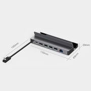 6-in-1 For Steam Deck/ROG Blueendless DS601 Type-C Game Console Base HUB Docking Station