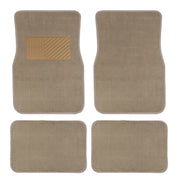 4pcs /Set Universal Car Foot Mats PVC Flocking Pads(Beige)