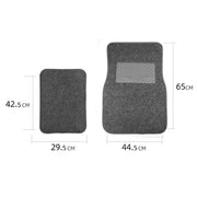 4pcs /Set Universal Car Foot Mats PVC Flocking Pads(Beige)