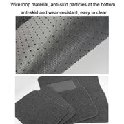 4pcs /Set Universal Car Foot Mats PVC Flocking Pads(Gray)