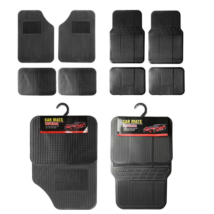 4pcs/Set Car PVC Anti-slip Water-resistant Durable Floor Mats(Stripes)