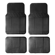 4pcs/Set Car PVC Anti-slip Water-resistant Durable Floor Mats(Stripes)