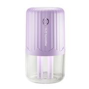 T06 Large-Capacity Atmosphere Night Light Household Dual Spray Air Humidifier, Color: Purple Plug-in