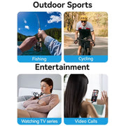 TELESIN MNM-002 Magsafe Magnetic Suction Mobile Phone Hanging Neck POV Viewing Angle Lazy Stand(Sky Blue)