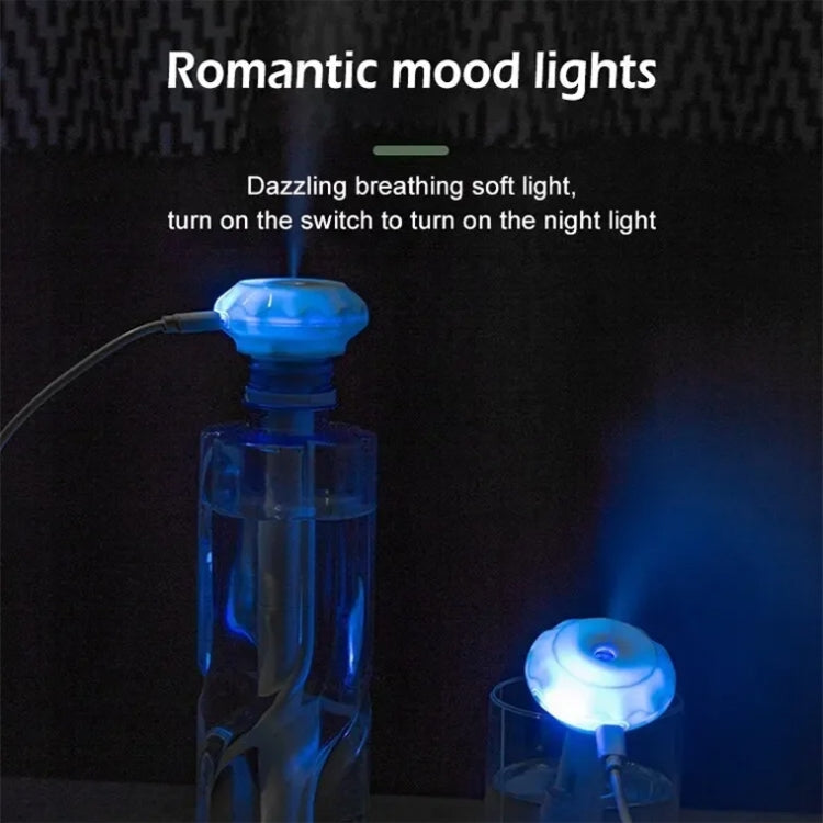 USB Plug-in Mini Portable Detachable Car Humidifier, Spec: Humidifier+3sets Sticks