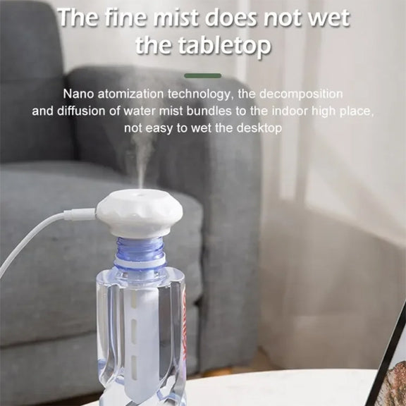 USB Plug-in Mini Portable Detachable Car Humidifier, Spec: Humidifier+3sets Sticks