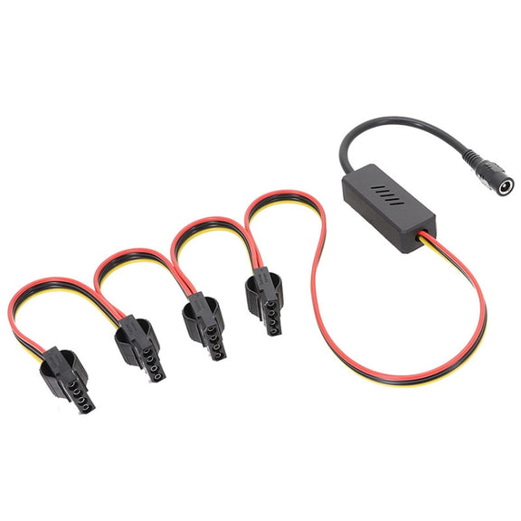 Adapter DC 5.5 x 2.5mm To Hard Disk Power Supply Cable, Model: DC To 4Pin One To Four