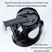 Car Cup Holder Air Conditioner Outlet Multifunctional Storage Rack, Color: Black Silver LED Light