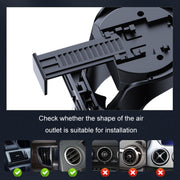 Car Cup Holder Air Conditioner Outlet Multifunctional Storage Rack, Color: Black Silver LED Light