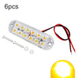 6pcs 12-Bead LED Flashing Warning Lights Motorcycle RV Signal Lights(Yellow Light) - Clearance Lights by PMC TechLife | Online Shopping South Africa | PMC TechLife | Buy Now Pay Later Mobicred