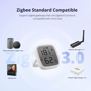SONOFF SNZB-02D 2.5 inch LCD Smart Sensor Real-Time Monitoring Linkage
