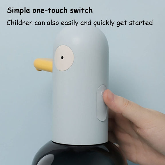 Cute Duck Automatic Foam Soap Dispenser Rechargeable Touchless Hand Washing Machine For Bathroom Kitchen(Blue)