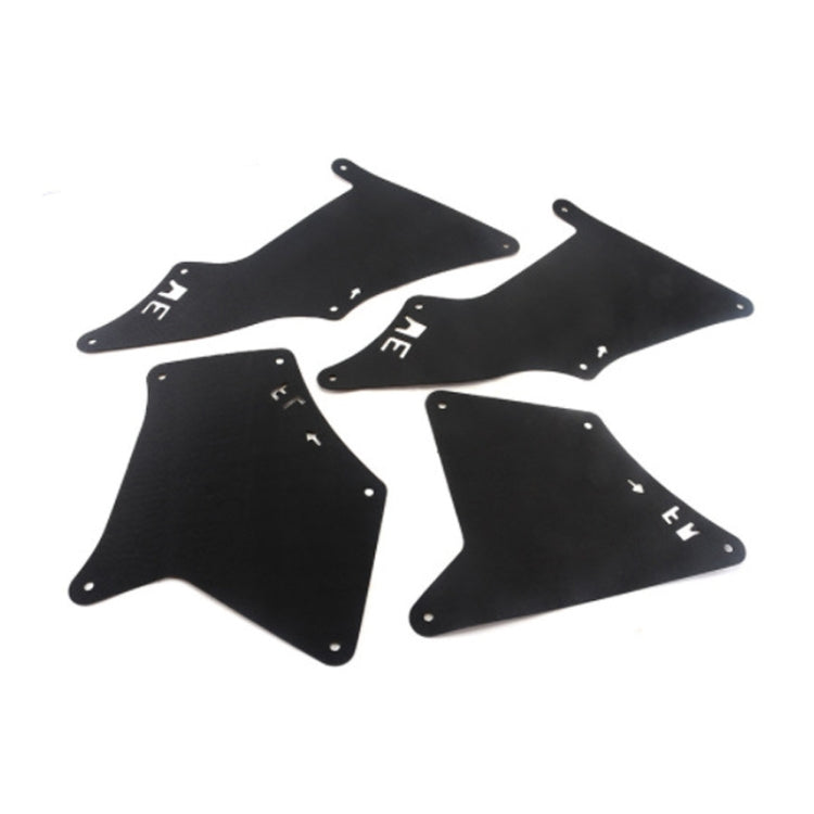 Front Wheel Fender Leather Lining for 03-17 Toyota Prado 2700 4000(Black)