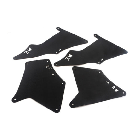 Front Wheel Fender Leather Lining for 03-17 Toyota Prado 2700 4000(Black)