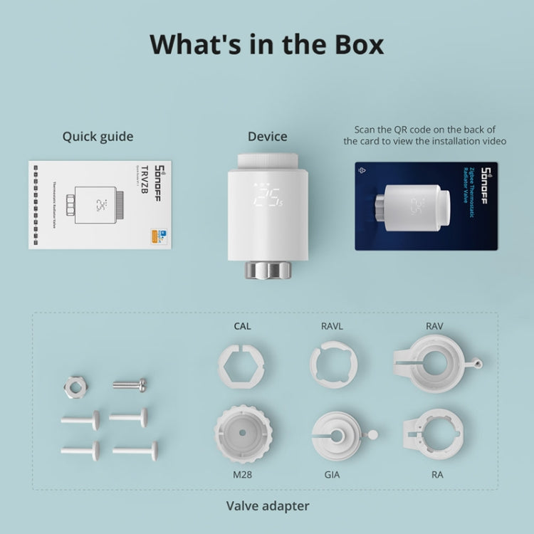 SONOFF TRVZB Zigbee Temperature Control Valve Intelligent Heating Anti-freezing APP Remote Control