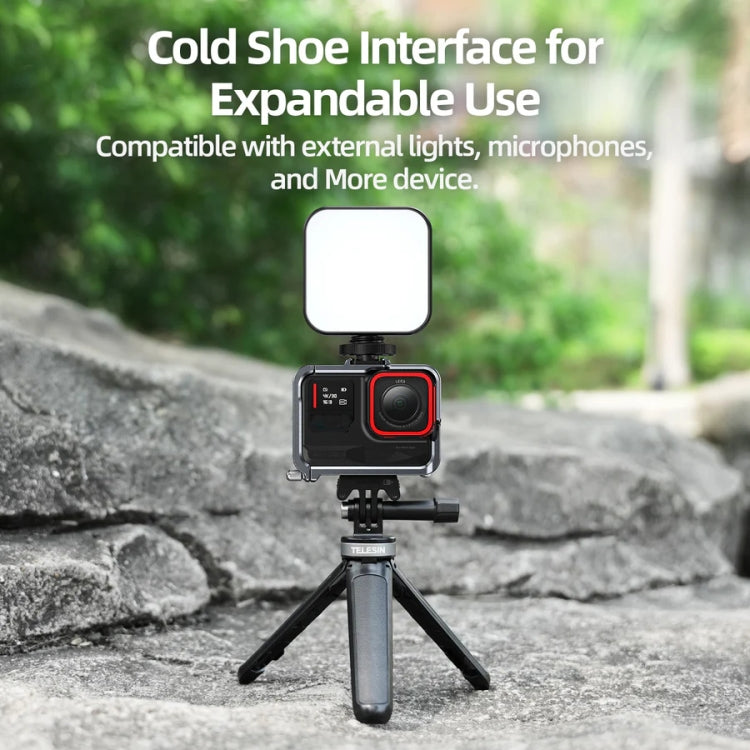 For Insta 360 Ace / Ace Pro TELESIN S6-FMS-02 Vertical Shot Quick Release Metal Rabbit Cage Body Protection Accessories