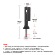 Lockable Anti-Theft Security Mounting Pin Set For MaxTrax MKII(Black)