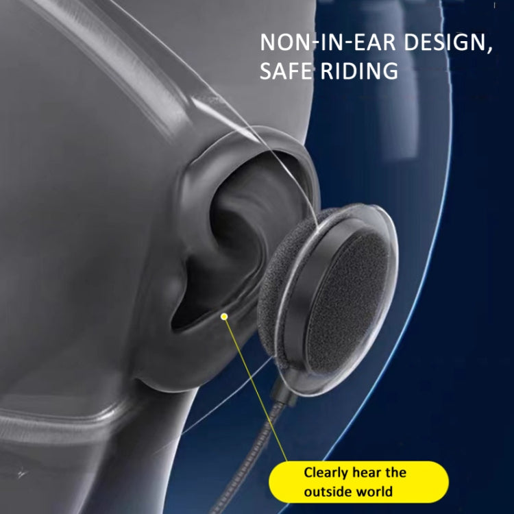 Bluetooth 5.3 Motorcycle Helmet Headset Stereo Intelligent Noise Reduction Riding Headphone