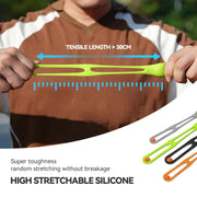 TELESIN TLQ-005 Elastic Quick Release Stand Multi-functional Fixed Silicone Strap Accessories(Grey)