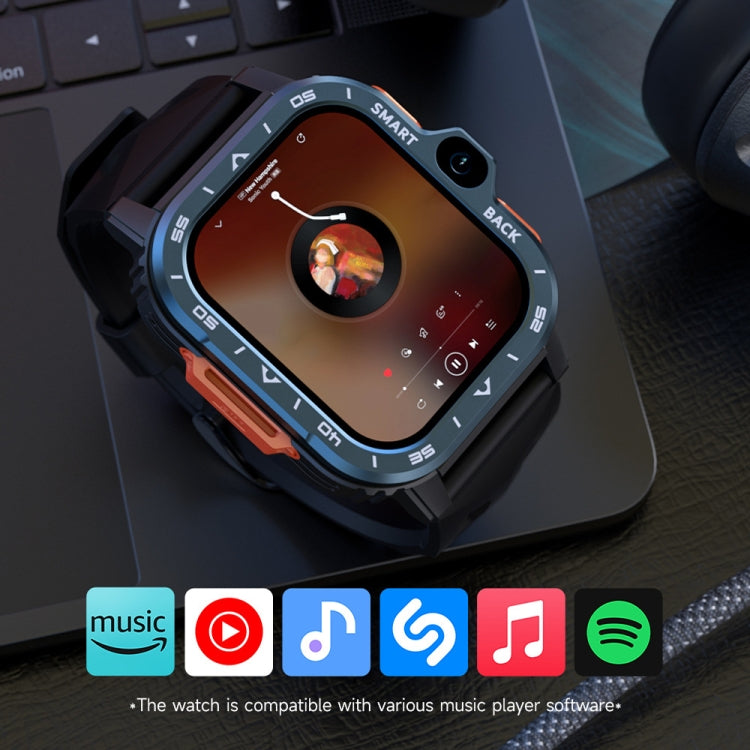 LOKMAT APPLLP 4 MAX 2.02-inch Android 8.1 Full Network Wifi Card Bluetooth Smart Watch(Navy Blue)