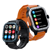 LOKMAT APPLLP 4 MAX 2.02-inch Android 8.1 Full Network Wifi Card Bluetooth Smart Watch(Navy Blue)
