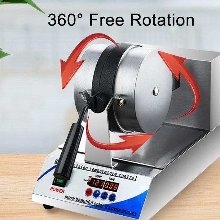1200W  Commercial Waffle Maker Stainless Steel Rotatable Waffle Machine US Plug