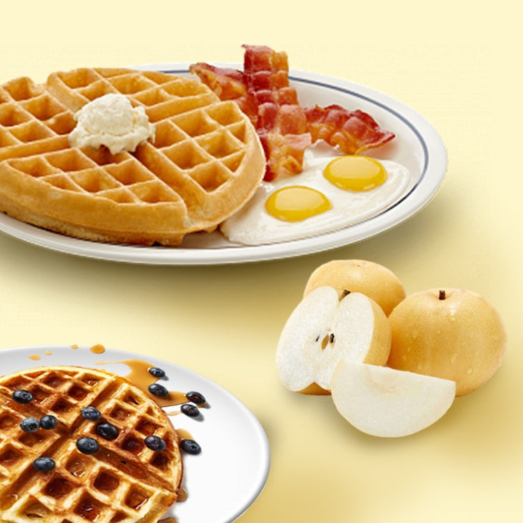 1200W  Commercial Waffle Maker Stainless Steel Rotatable Waffle Machine US Plug