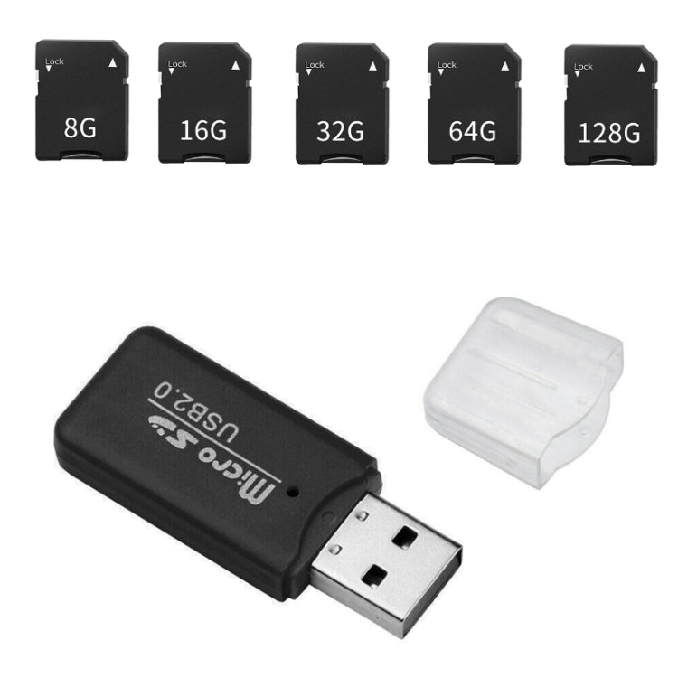 CCD Digital Camera Memory Card + Card Reader(128G)