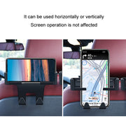 Car Multifunctional Mobile Phone Holder Rear Headrest Storage Hook(Black)