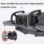 For DJI Avata 2 CQT Aluminum Alloy Drone Gimbal Lens Anti-collision Bumper(Black)