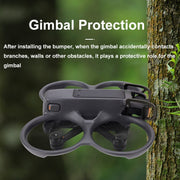 For DJI Avata 2 CQT Aluminum Alloy Drone Gimbal Lens Anti-collision Bumper(Black)