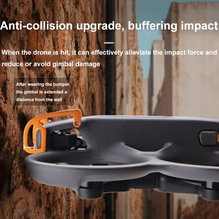 For DJI Avata 2 CQT Aluminum Alloy Drone Gimbal Lens Anti-collision Bumper(Black)