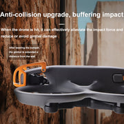 For DJI Avata 2 CQT Aluminum Alloy Drone Gimbal Lens Anti-collision Bumper(Black)