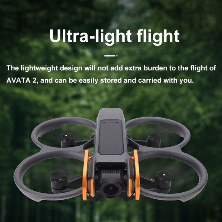 For DJI Avata 2 CQT Aluminum Alloy Drone Gimbal Lens Anti-collision Bumper(Black)