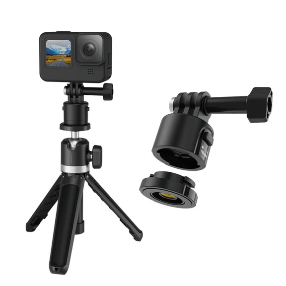 TELESIN CQM-001 Universal Magnetic Quick Release Adapter Kit For Sports Cameras(Black)