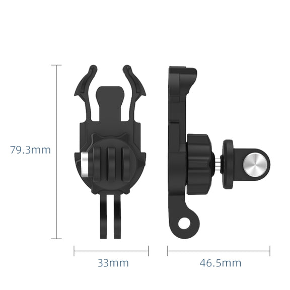 TELESIN GP-MTB-T02 Sports Camera Double Head J-Buckle Backpack Quick Release Conversion Accessory(Rotatable)