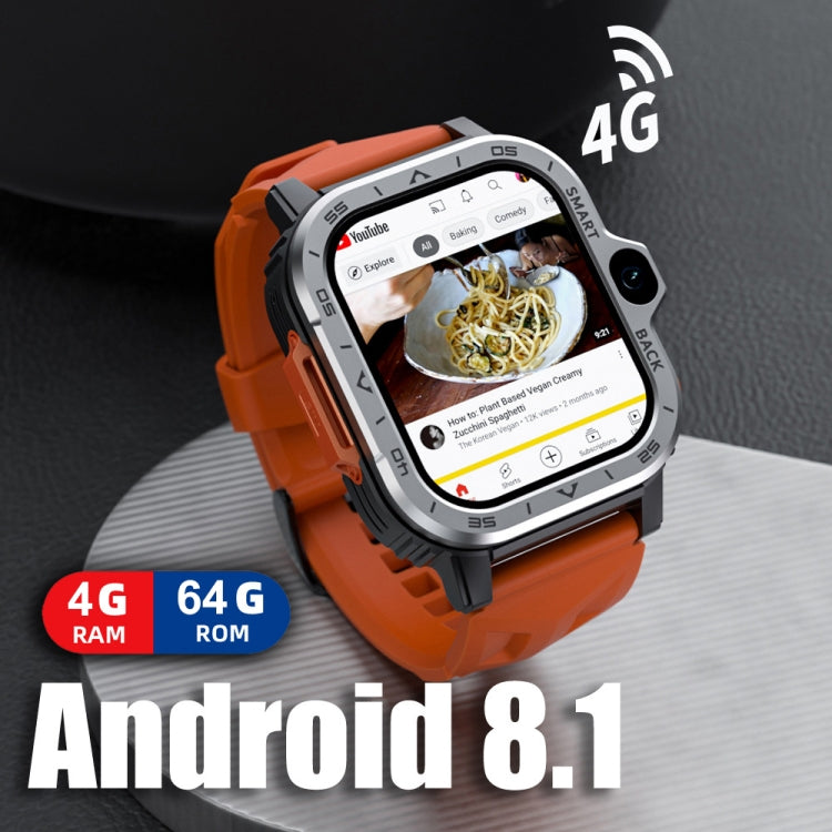 LOKMAT APPLLP 4 MAX 2.02-Inch Android 8.1 Full Network Wifi Card Bluetooth Smart Watch(Navy Blue 64G)