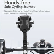 Motorcycle Bicycle Outdoor Cycling Navigation Phone Holder, Style: Handlebage Bracket
