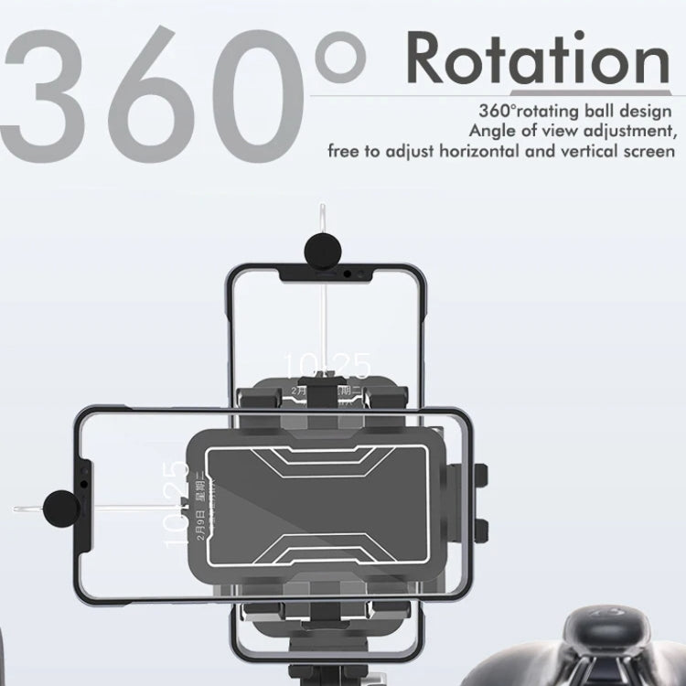 Motorcycle Bicycle Outdoor Cycling Navigation Phone Holder, Style: Handlebage Bracket