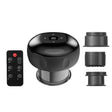 12-speed Remote Control Cupping Therapy Massager Set with 3 Cups(Black) - free shipping - PMC TechLife - Order now!