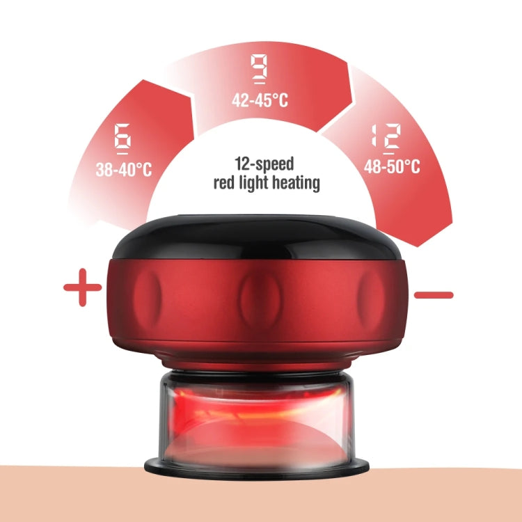 12-speed Remote Control Cupping Therapy Massager Set with 3 Cups(White)