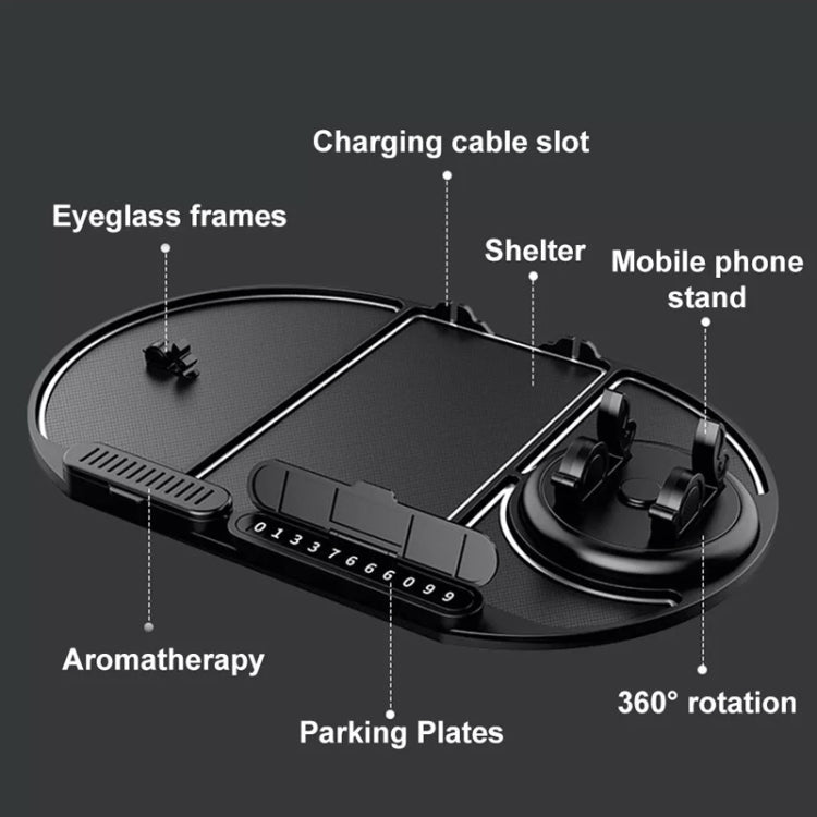 Car Phone Holder Center Console Silicone Anti-skid Pad, Model: CH09